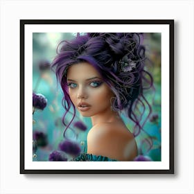 Purple Beauty Art Print