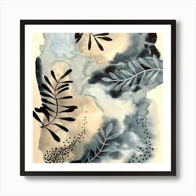 Blue Botanicals Art Print