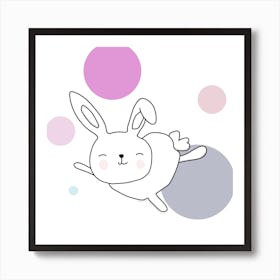 Space Rabbits Astra Art Print