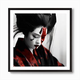 Artjuicebycsaba Close Up Style Minimalist Zen Japanese Noh Thea 3e0913db 61b3 4266 8ce7 95209cdf97ec Denoised Upscaled X4 Art Print