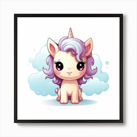 Cute Unicorn 353 Art Print