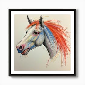 Horse Head Art Print