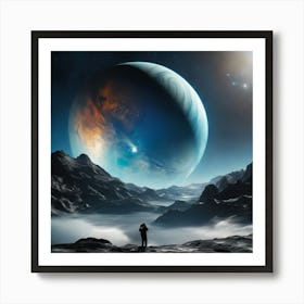 Space Landscape - Space Stock Videos & Royalty-Free Footage Art Print