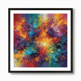 Rainbow Explosion Art Print