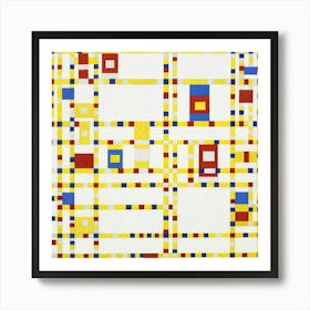 Piet Mondrian S Broadway Boogie Woogie (1942–1943) Art Print