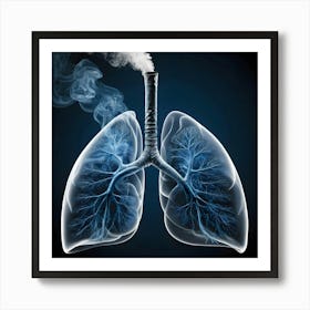 Lungs And Smoke 5 Art Print