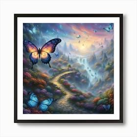 Fantasy Art Butterfly III Art Print