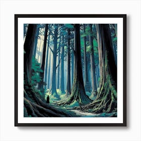 Forest Of Trees Art Print