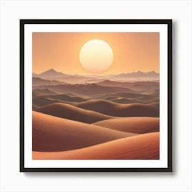 Desert Landscape 26 Art Print