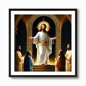 Jesus Three Art Print