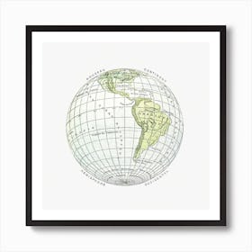 World Atlas From The Practical Teaching Of Geography 1 Art Print