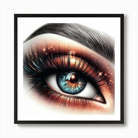 Woman's Eye Art Print