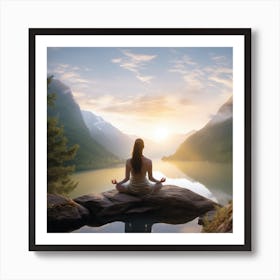 Meditation - Meditation Stock Videos & Royalty-Free Footage Art Print