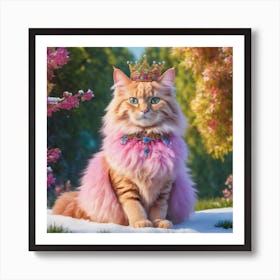 Queen of Cats Art Print