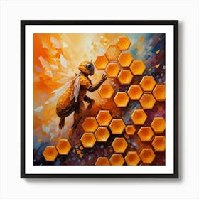 Bee Painting Art Print