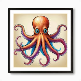 Octopus 110 Art Print