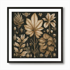 A Vintage Style Botanical design Poster