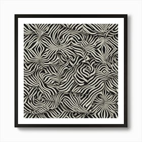 Abstract Zebra Pattern 1 Art Print