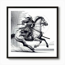 Samurai Art 36 Art Print