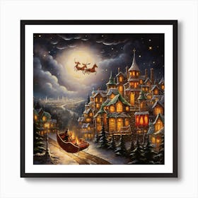 Santa'S Sleigh 2 Art Print