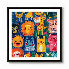 Zoo Animals 3 Art Print