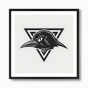 Raven Logo graphic design Art Print