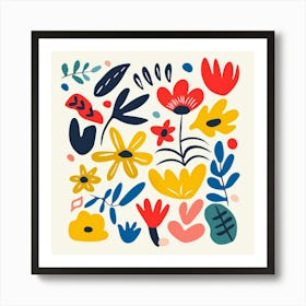 Colorful Floral Pattern Art Print