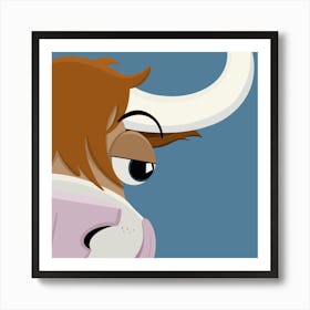 Bull Graphic Art Print Poster