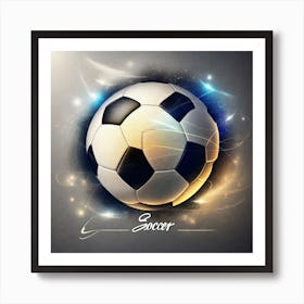 Soccer Ball electricity Affiche