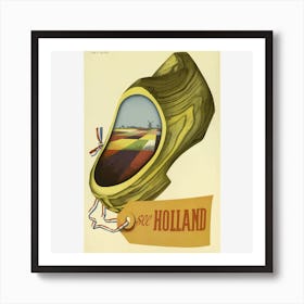 Vintage Travel Poster Holland Art Print