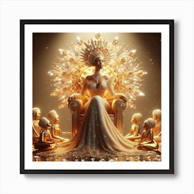 Golden Throne Art Print