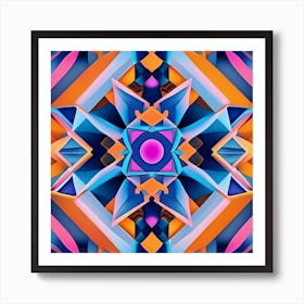 Abstract Geometric Pattern 3 Art Print