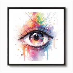 Eye Painting Art Print