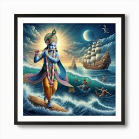 Lord Krishna 7 Art Print