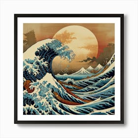 Default The Great Monster Off Kanagawa Canvas Print 2 Art Print