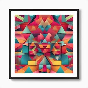 Abstract Geometric Pattern 3 Art Print