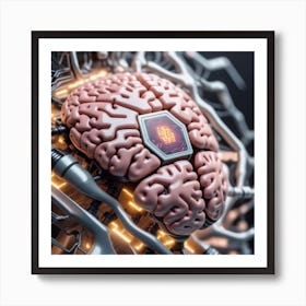 Artificial Brain 35 Art Print