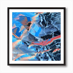 The Edge Of Blue Mystery Art Print