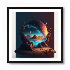 Landscape Universe Flayer 2 Art Print