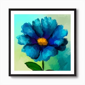 Blue Flower 1 Art Print