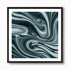 Black and White Abstract Art 227 Art Print