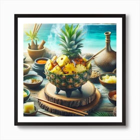 Hawaiian Pineapple Art Print