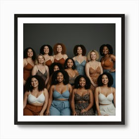 Group Of Women Posing Art Print
