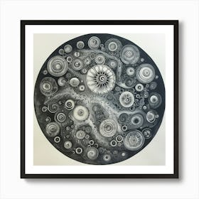 'Circle Of Spirals' Art Print