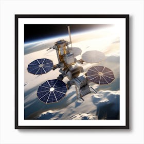 Satellite In Space 1 Art Print