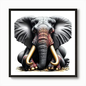 Animal Creative Portrai Illustrationt 24 Art Print