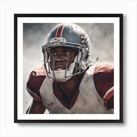 Pictures Of The Football Player Looking In Amazeme 0 Art Print