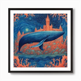 Blue Whale Art Print