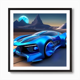 Futuristic Car 18 Art Print