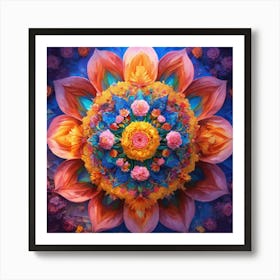 Flower Mandala Art Print